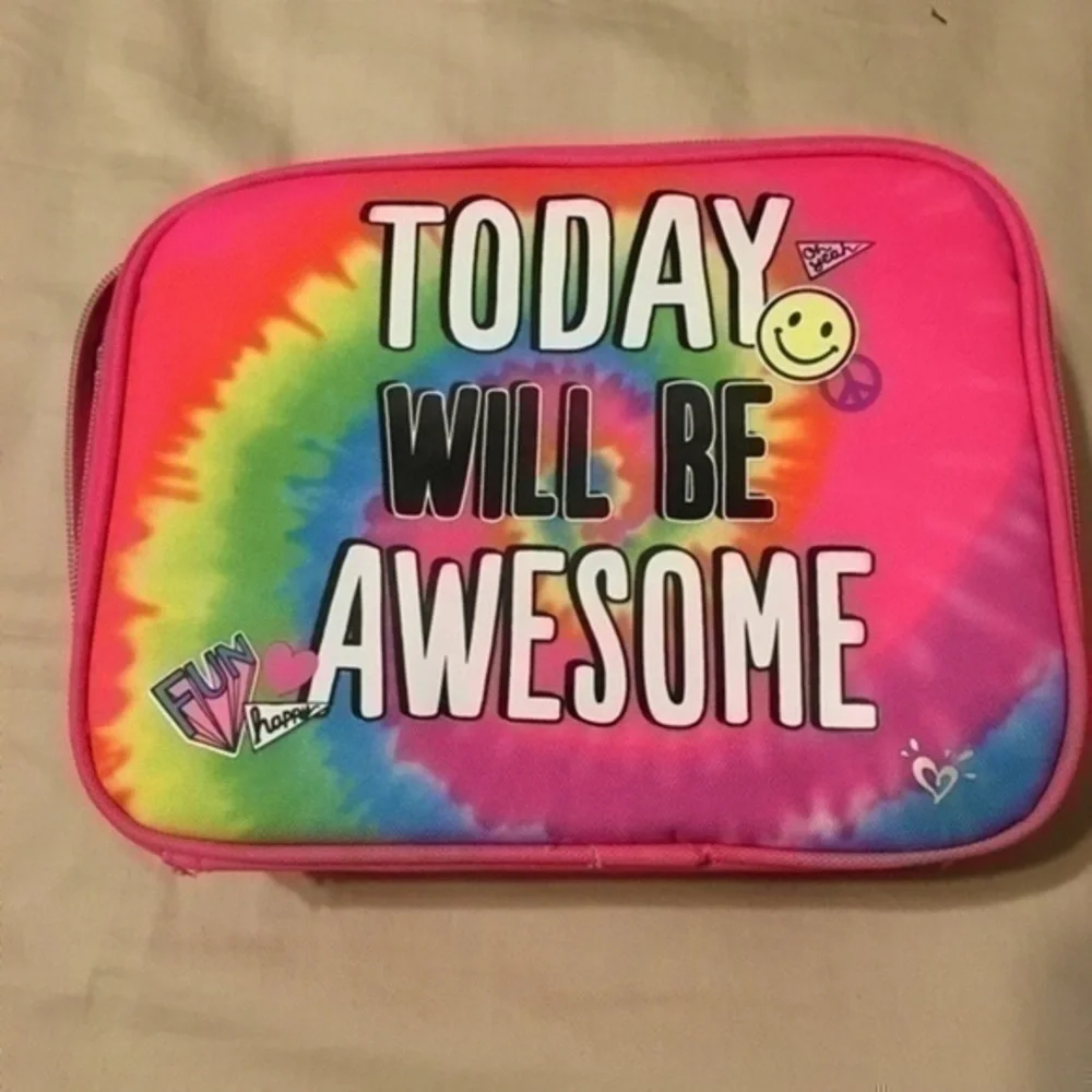 Justice Girls tie dye lunchbox